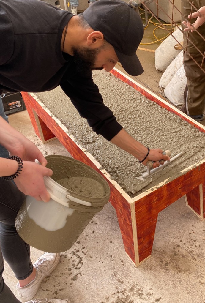 Betonprojekt in der Bayernkaserne - Hochschule München