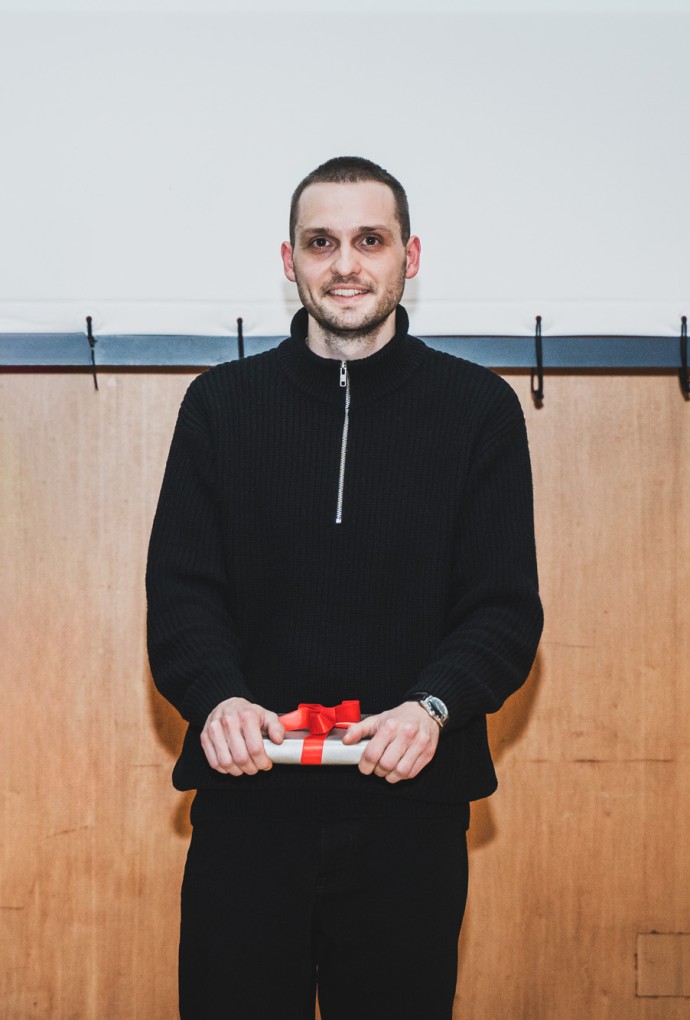 Jahrgangsbeste: Adrian Erbenich (Bachelor) und Claudio Fuchs (Master)