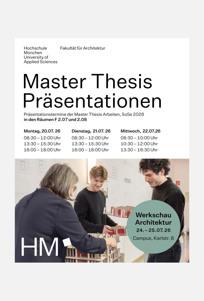 Master Thesis Präsentationen | Termine SoSe 26