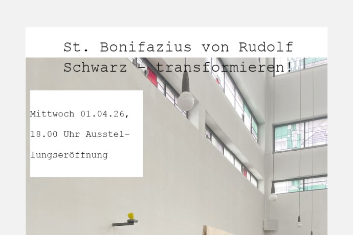 Ausstellung – Tranformation des Kirchengebäudes von Rudolf Schwarz in Aachen