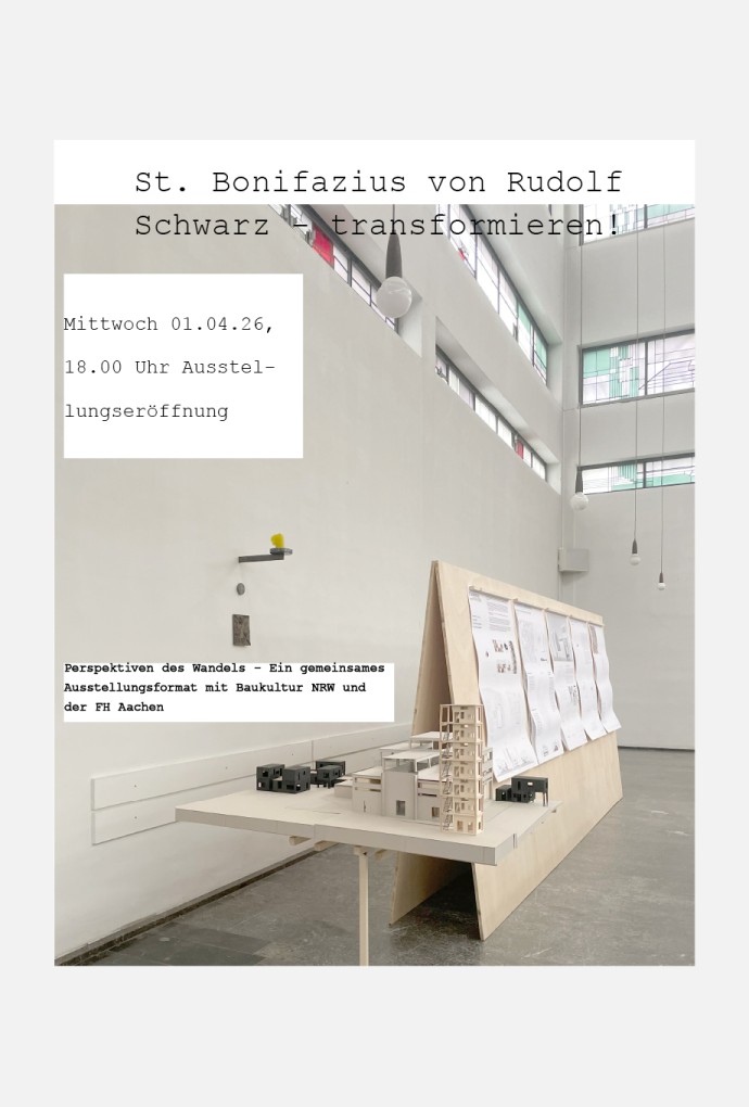 Ausstellung – Tranformation des Kirchengebäudes von Rudolf Schwarz in Aachen