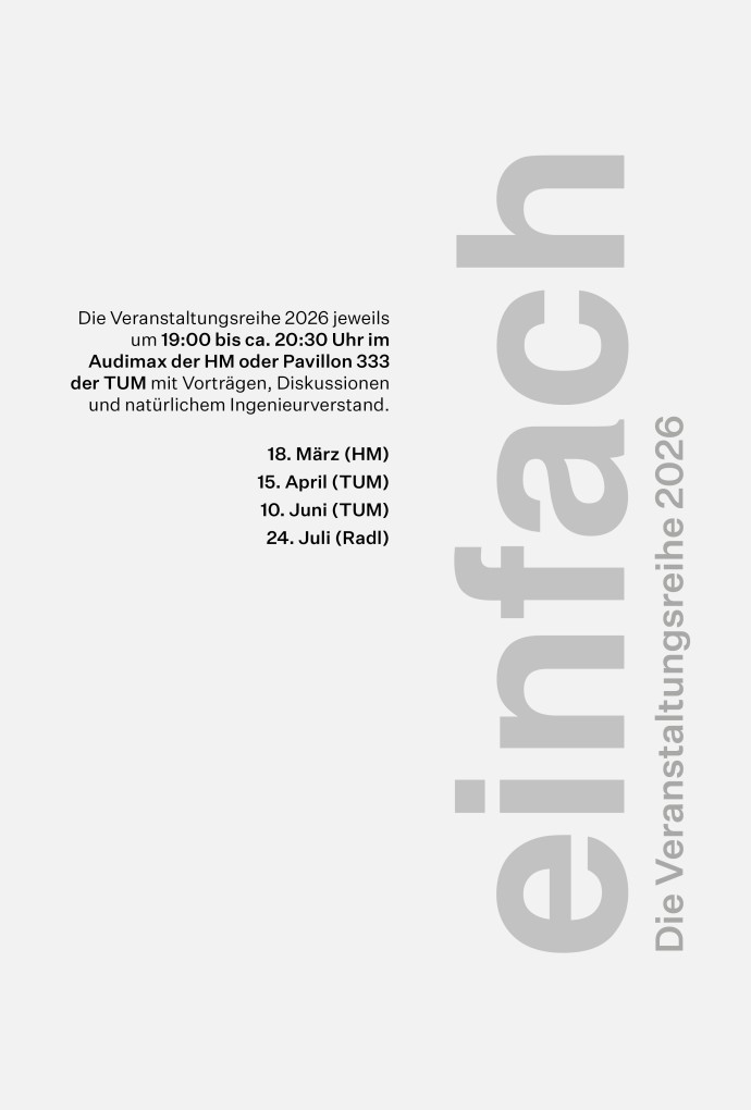 Vortragsreihe bau einfach – radikal