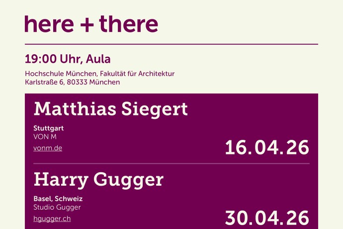 here + there Vortragsreihe SoSe 26