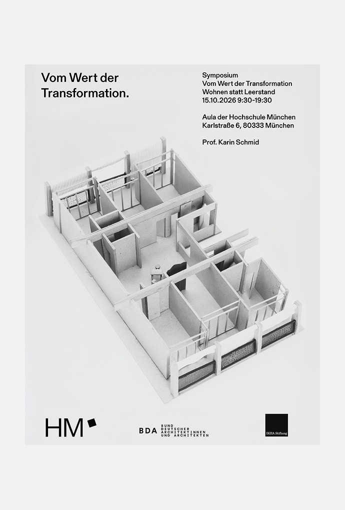 Symposium Vom Wert der Transformation Wohnen statt Leerstand, Prof. Karin Schmid, Fakultät für Architektur, Hochschule München