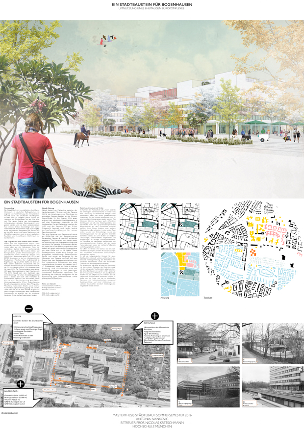 Master Thesis „Stadtbaustein Bogenhausen München“, SoSe16
