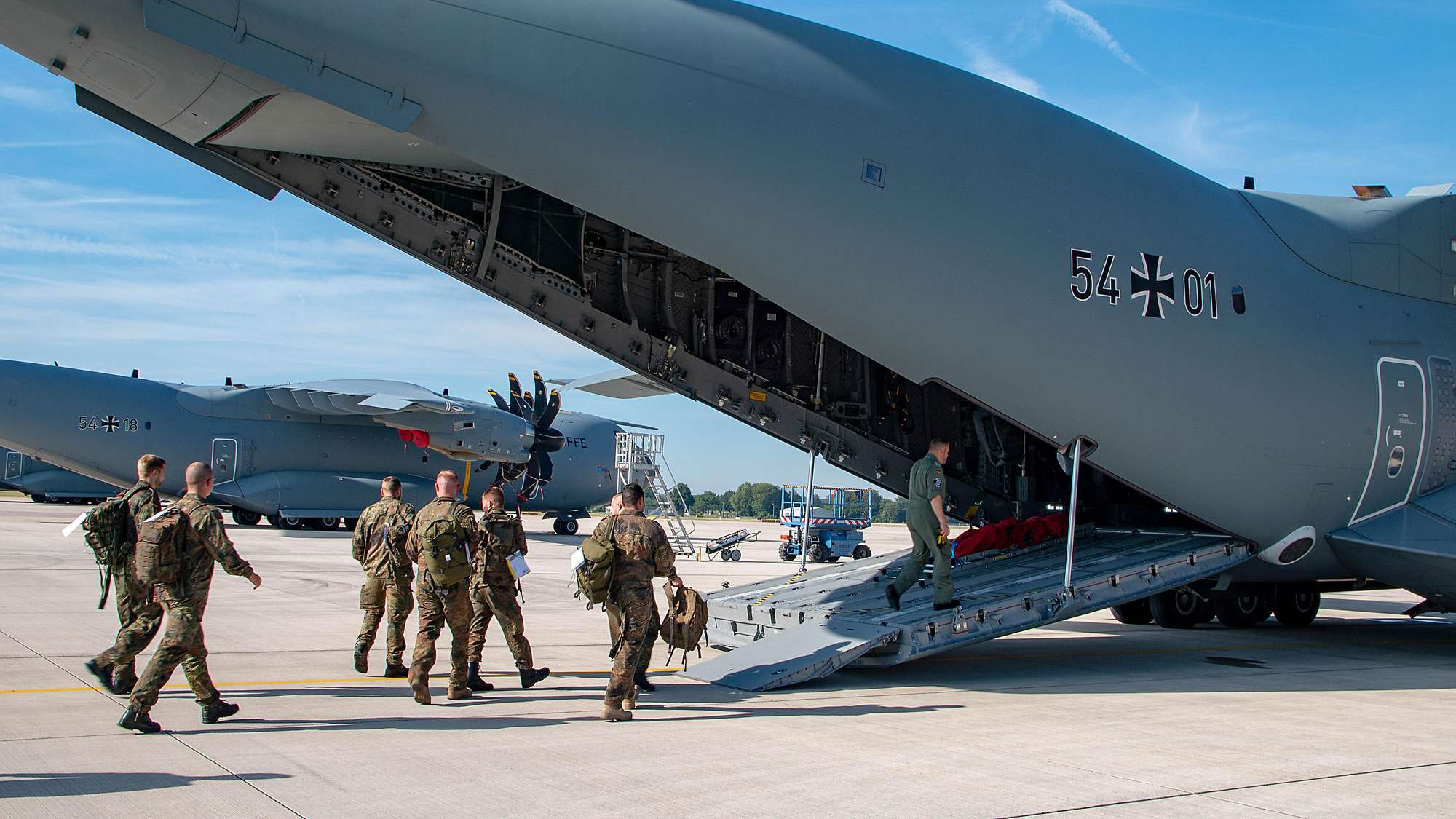 Riesiger Rumpf: Bis zu 116 Soldaten passen in den A400M