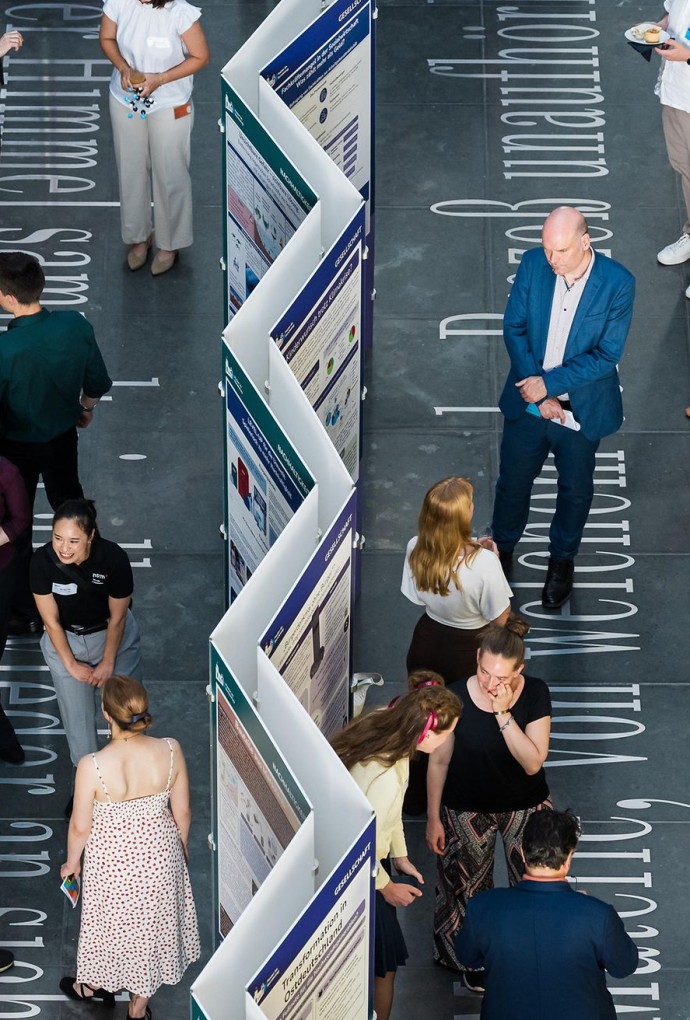 Die Ausstellung von oben