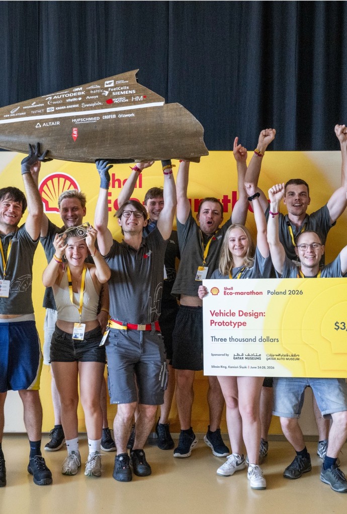 Hydro2Motion-Team bei der Siegerehrung