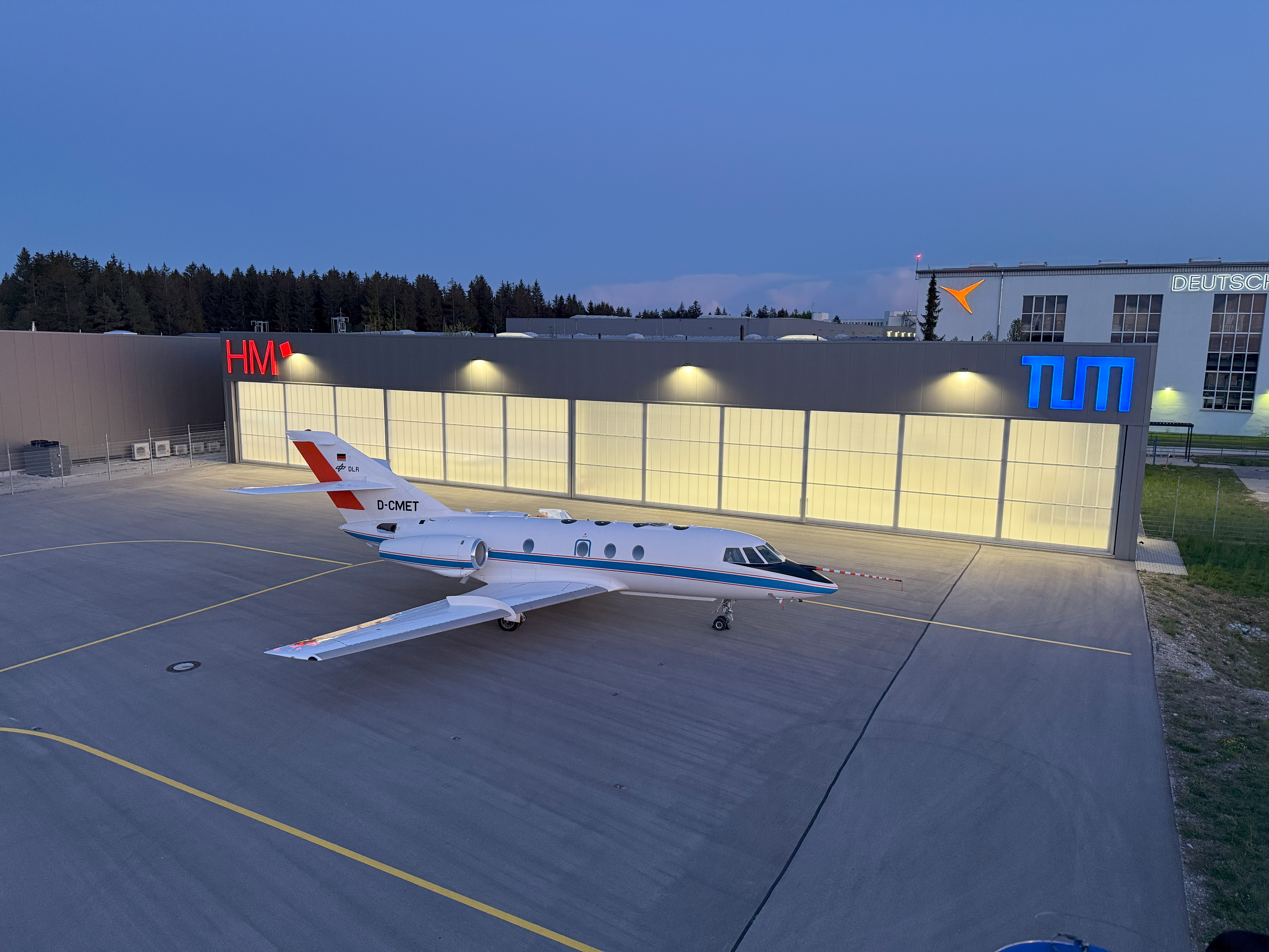 Falcon 20 im ATC Oberpfaffenhofen