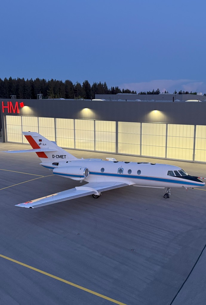 Falcon 20 im ATC Oberpfaffenhofen
