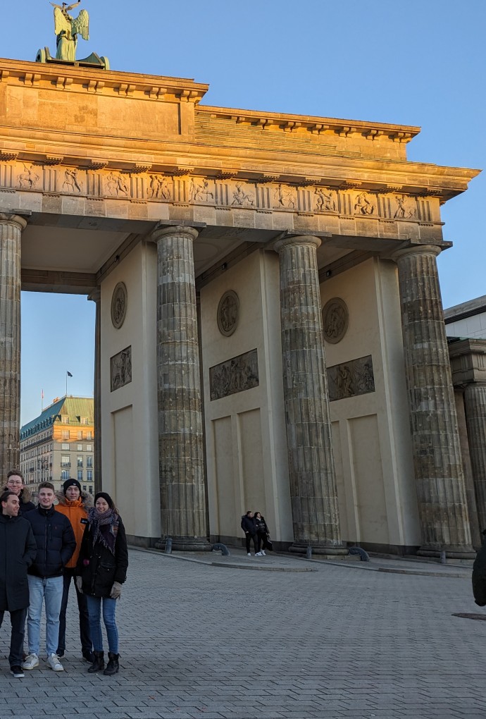 Gruppe für dem Brandenburger Tor