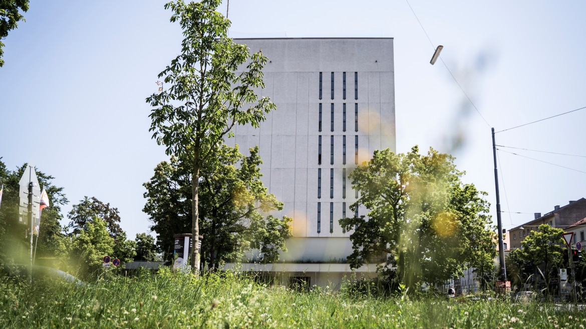 Gebäude an der Hochschule München in der Lothstraße 64