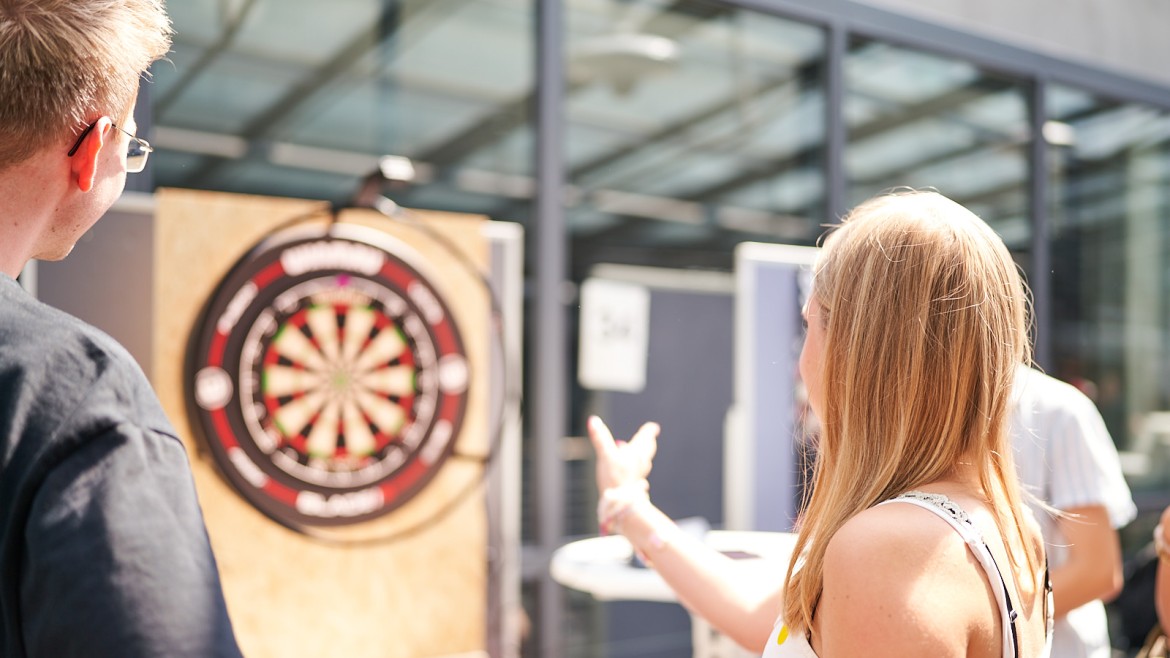 Smart Darts auf der Projektvernissage