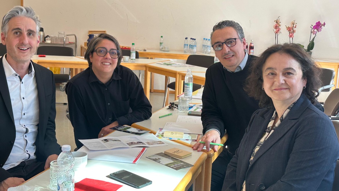 Prof. Dr. Emanuele Martorana und Nina Kohr mit Prof. Marco Frosolini und Graziana Paola Matteucci (Università di Pisa)