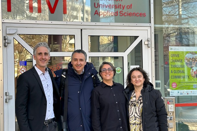 Prof. Dr. Emanuele Martorana und Nina Kohr mit Prof. Marco Frosolini und Graziana Paola Matteucci (Università di Pisa)