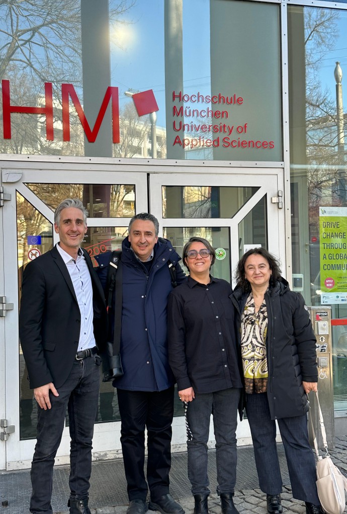 Prof. Dr. Emanuele Martorana und Nina Kohr mit Prof. Marco Frosolini und Graziana Paola Matteucci (Università di Pisa)