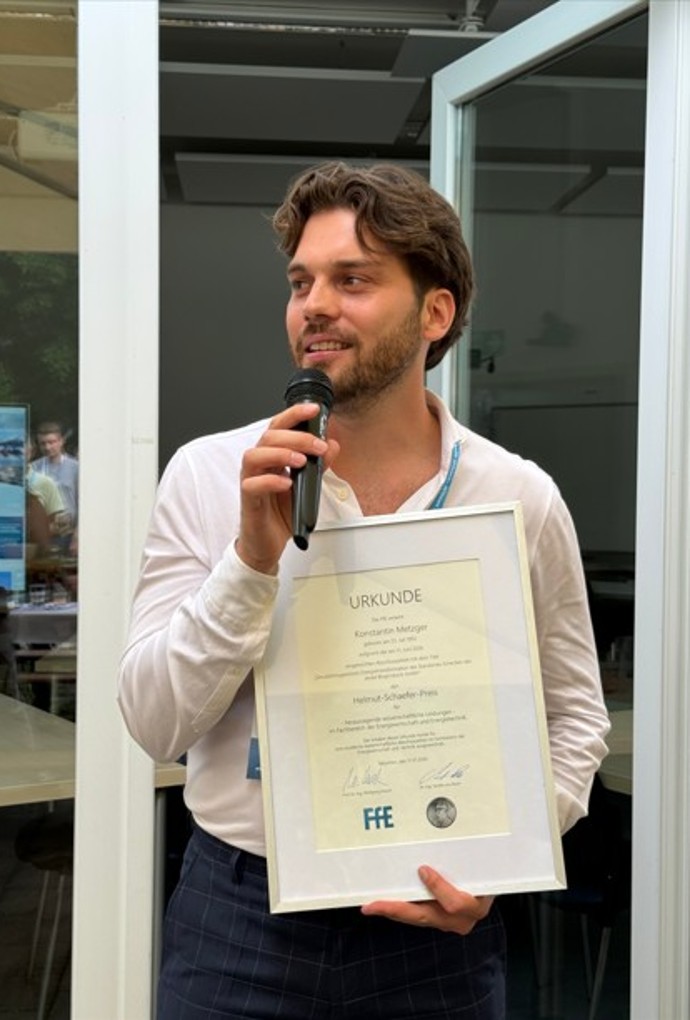 Konstantin Metzger bei der Preisverleihung 