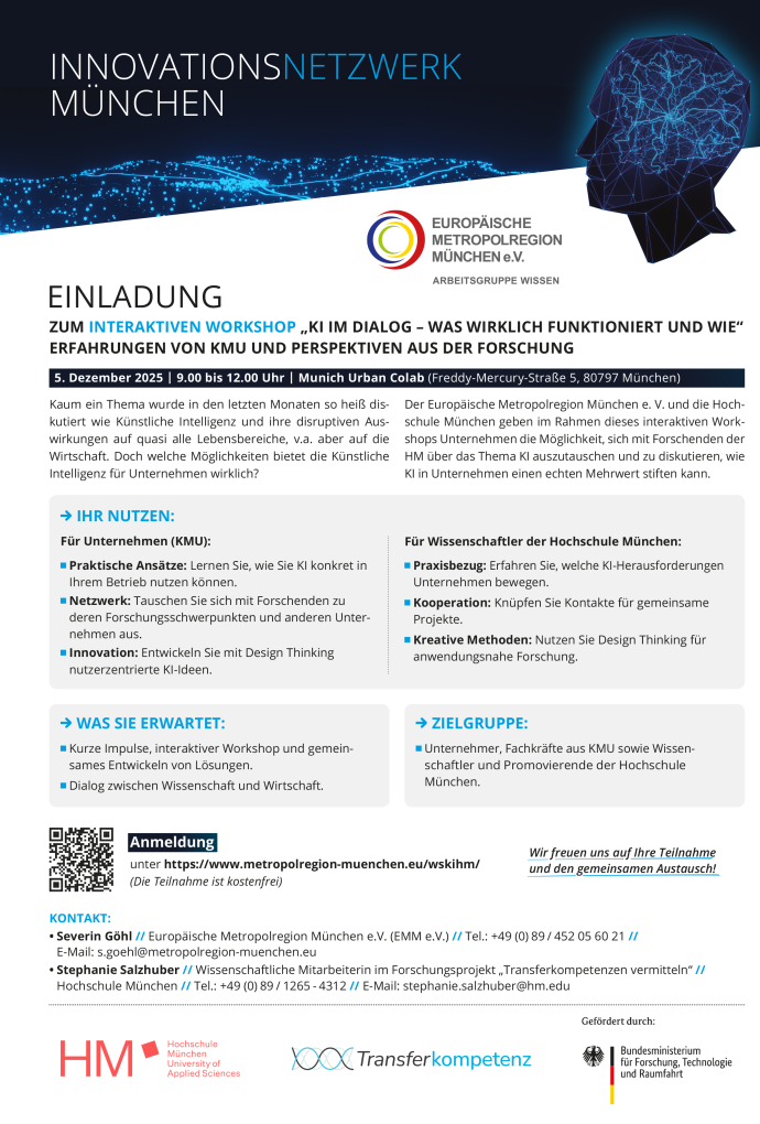 KI im Dialog Einladung Europäische Metropolregion