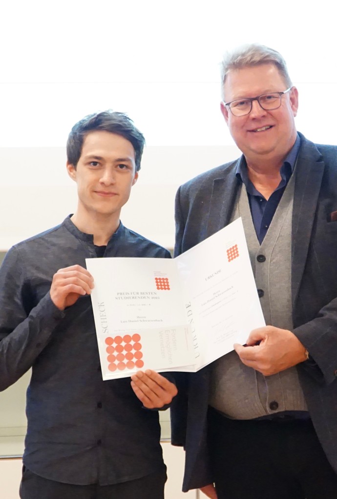 Luis Schwarzenbach und Prof. Prof. Roland Vogt