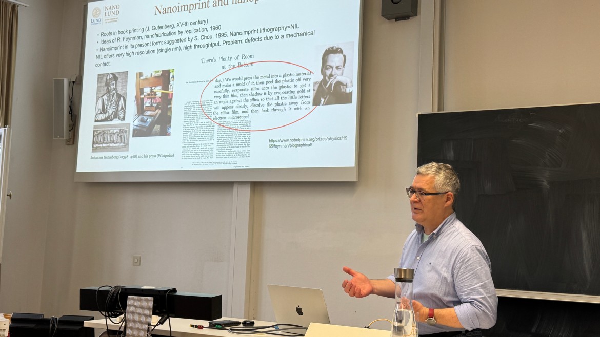 Ivan Maximov von der Lund University an der Hochschule München