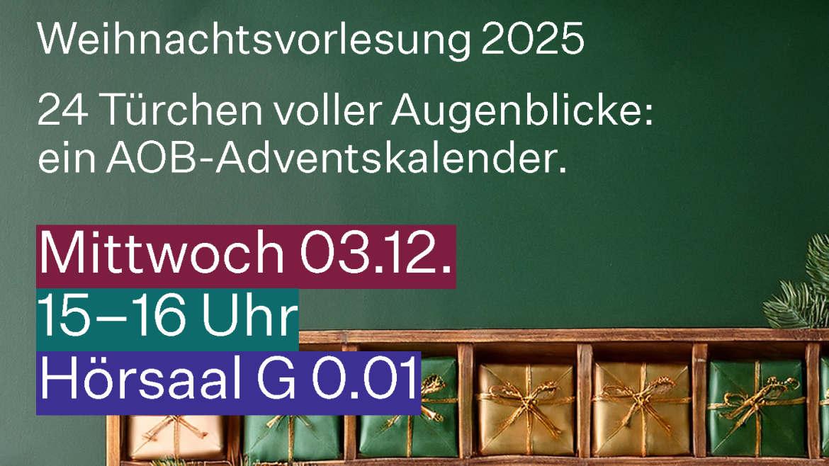 Weihnachtsvorlesung 2025 Plakat