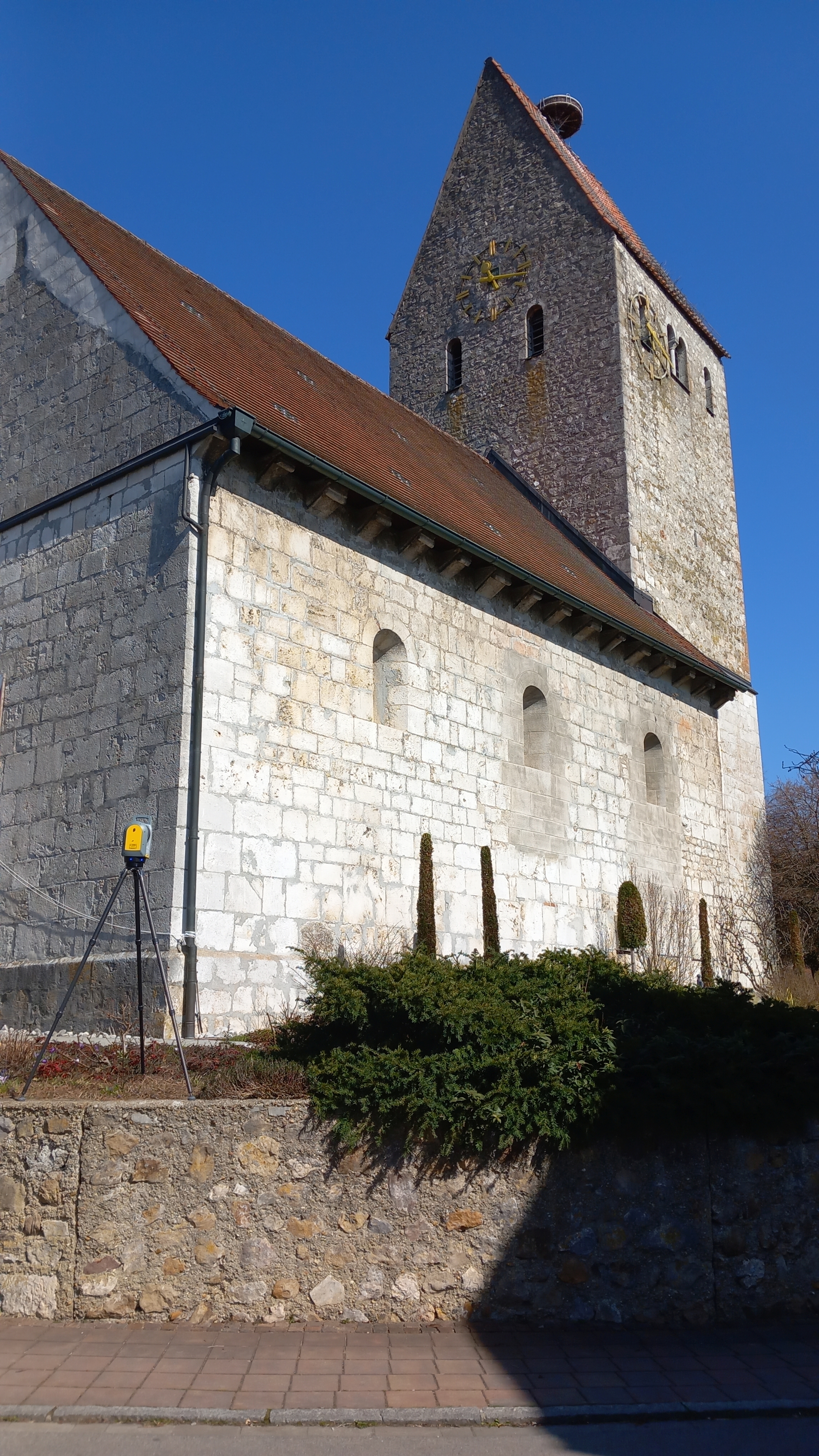 Kirche, Laserscanner