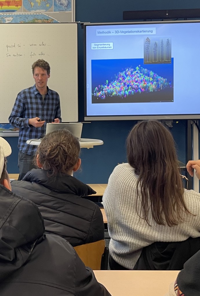 Professor, Präsentation, Schüler und Schülerinnen