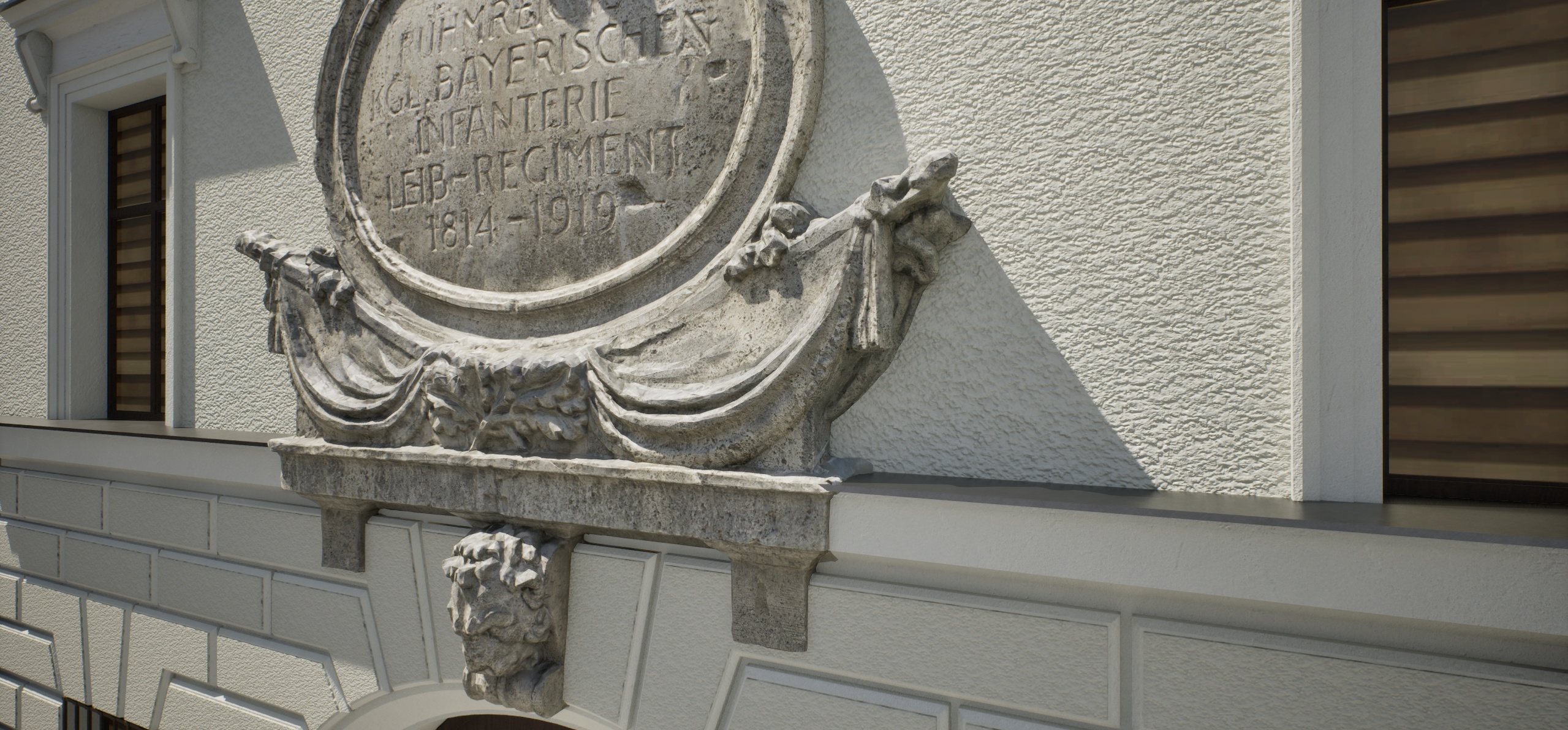 Photorealistische Abbildung Relief