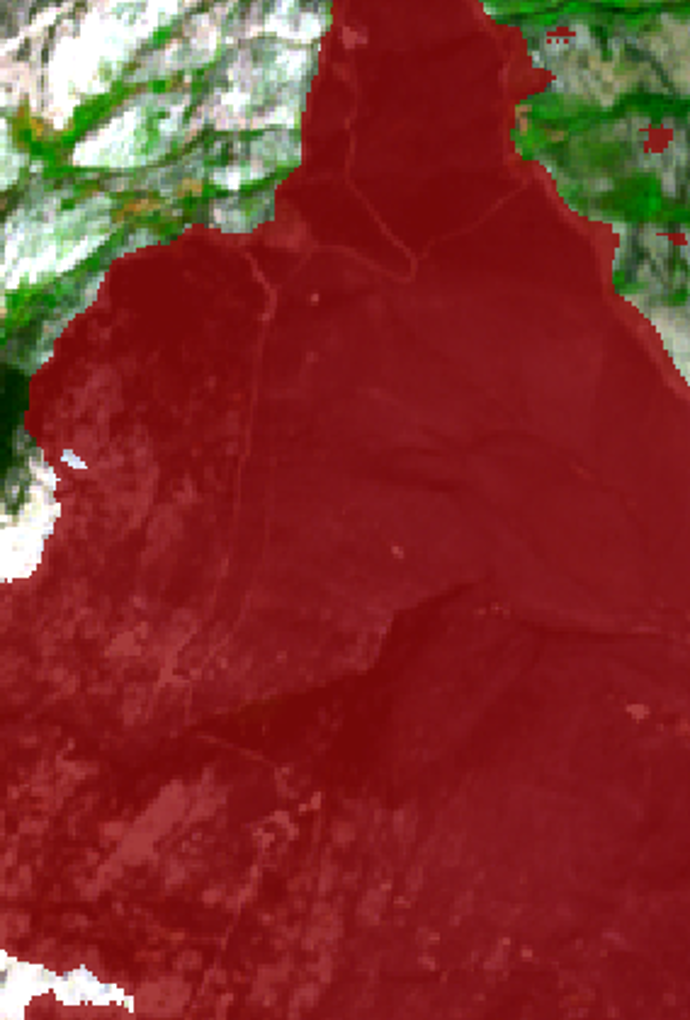 satellite image with overlay