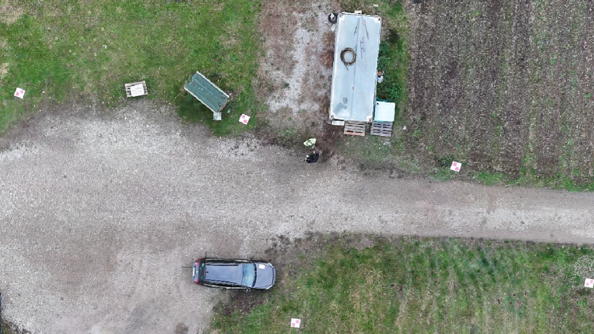 Aus UAV- und GoPro-Aufnahmen generiertes Orthophoto (Abbildung: Alexander Kolbeck) Luftbild