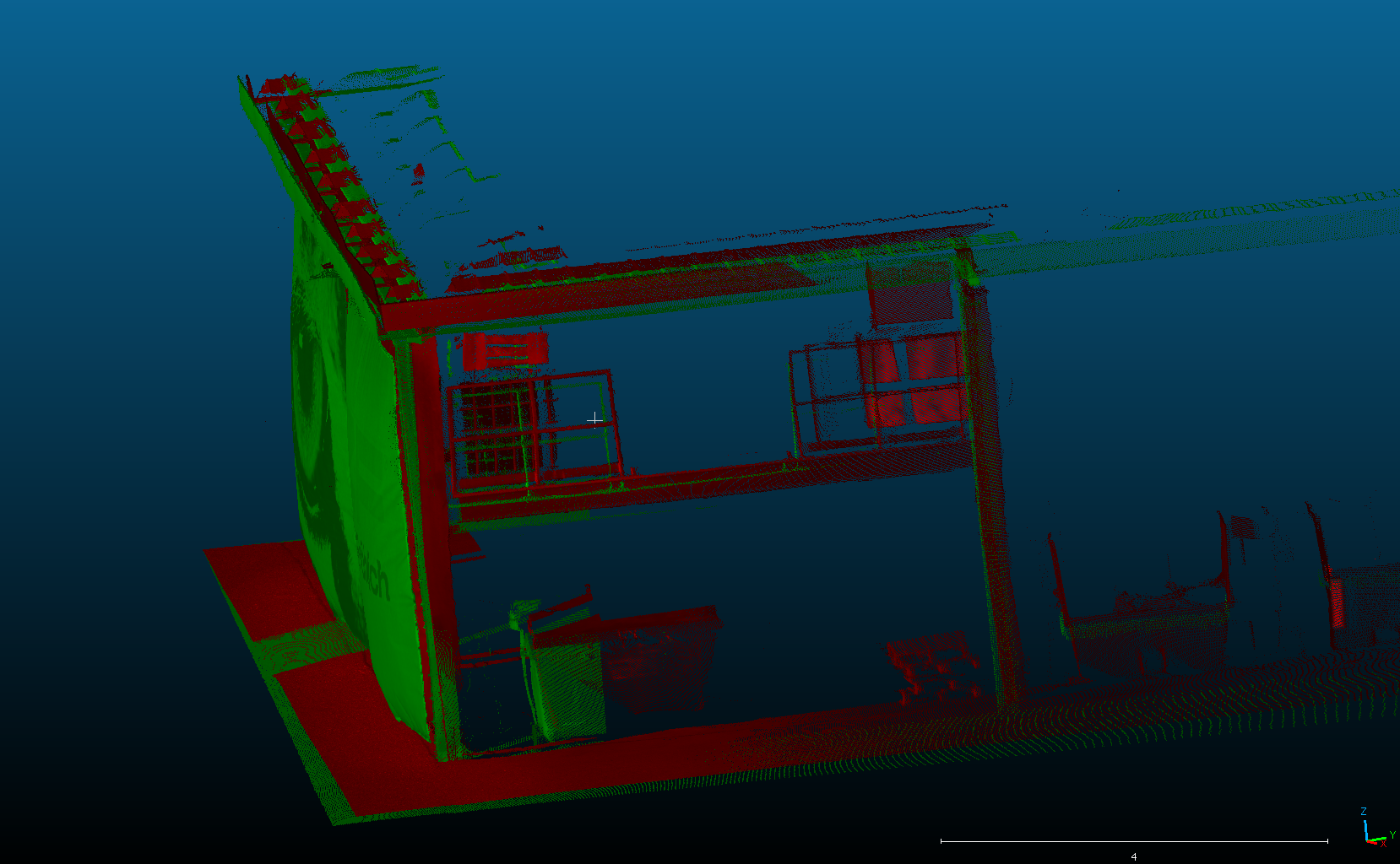 Erfasste Gebäudeteile