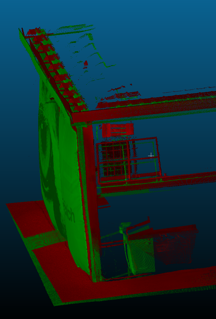 Erfasste Gebäudeteile