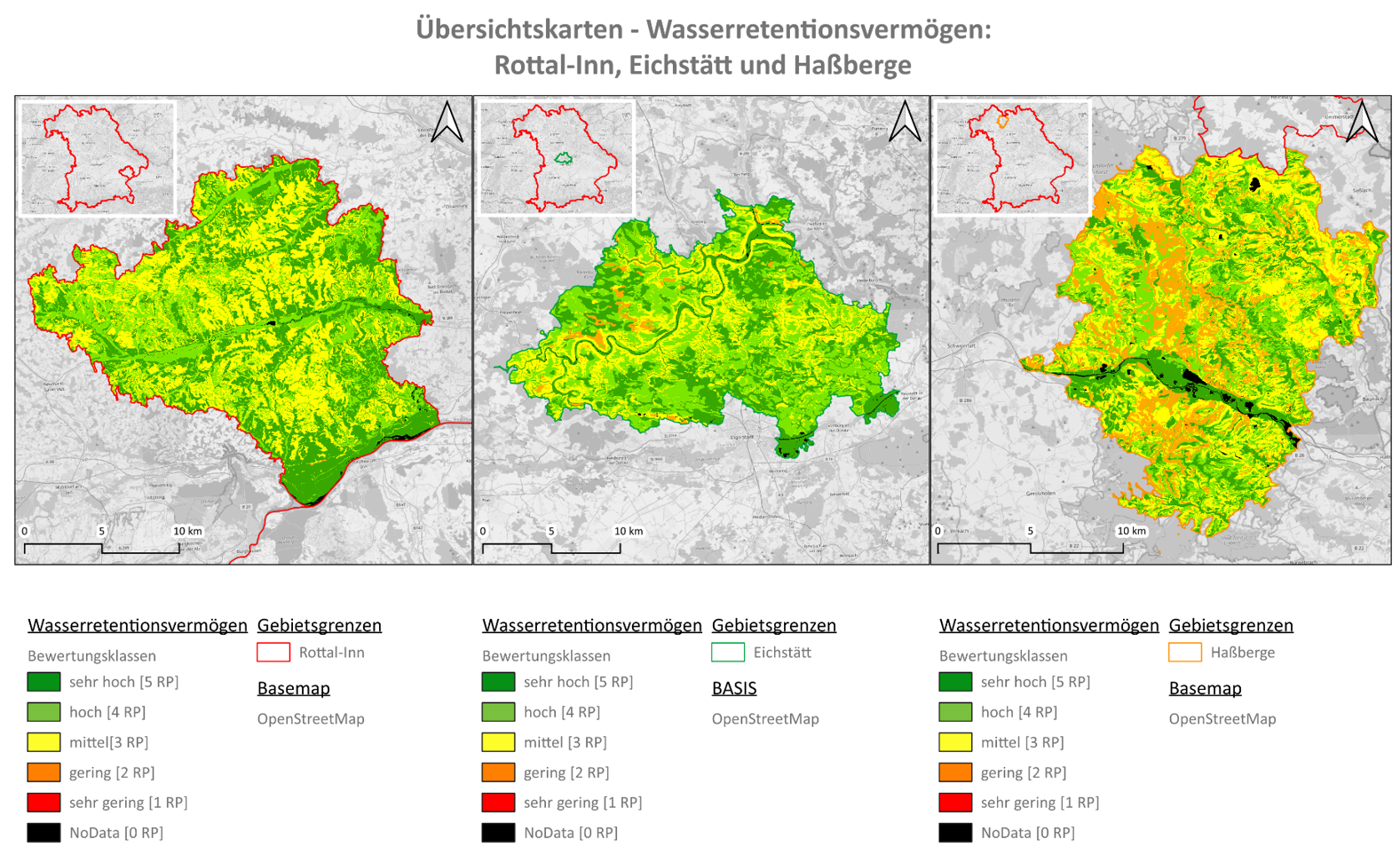 Vergleichende Kartendarstellung