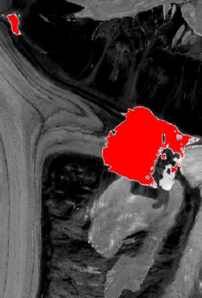 Satellitenbild mit Overlay