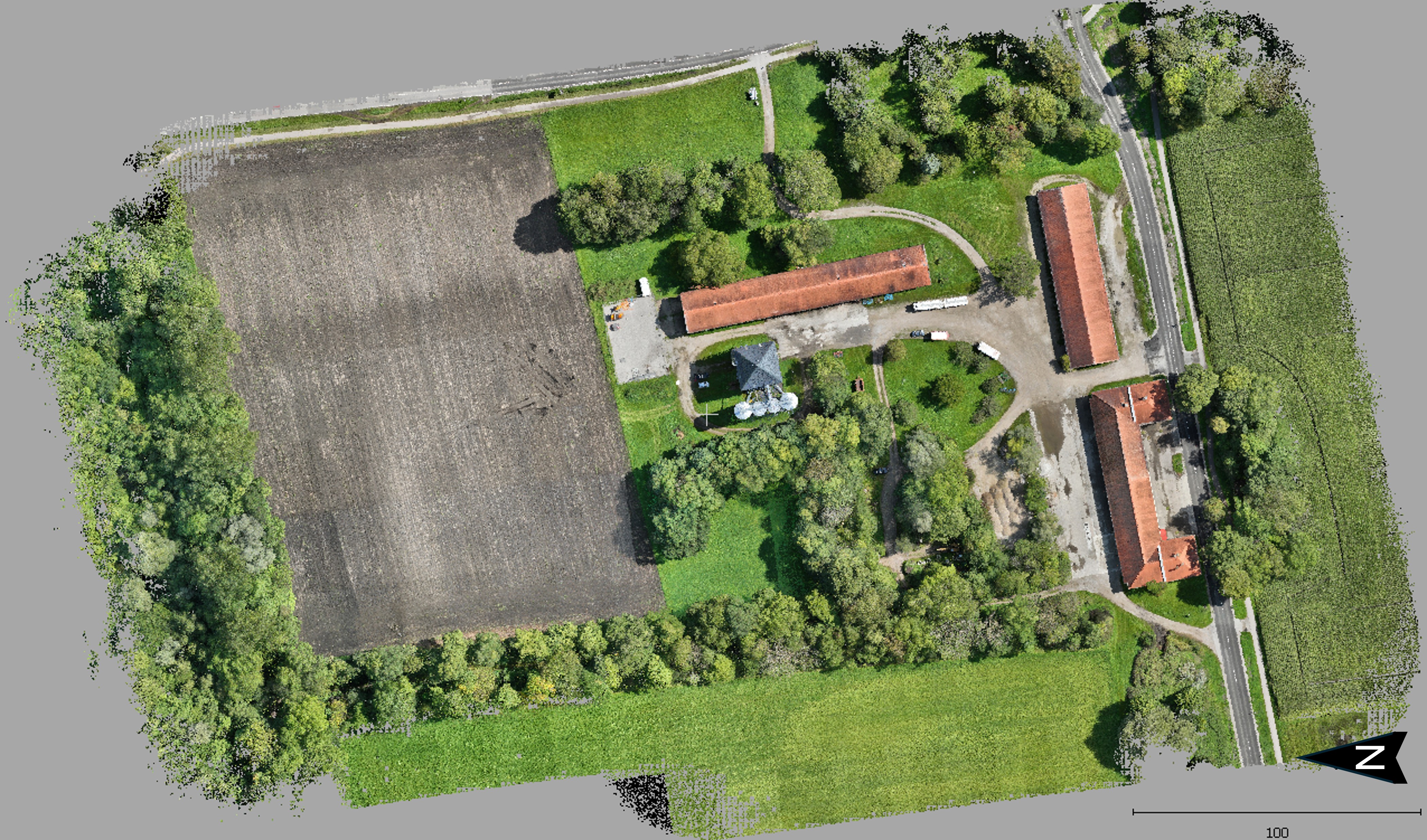 Eingefärbte Punktwolke