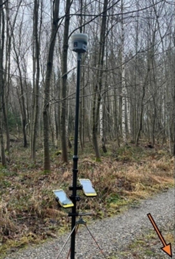 Instrument im Gelände