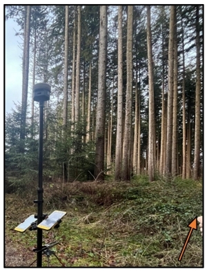 Instrument im Gelände