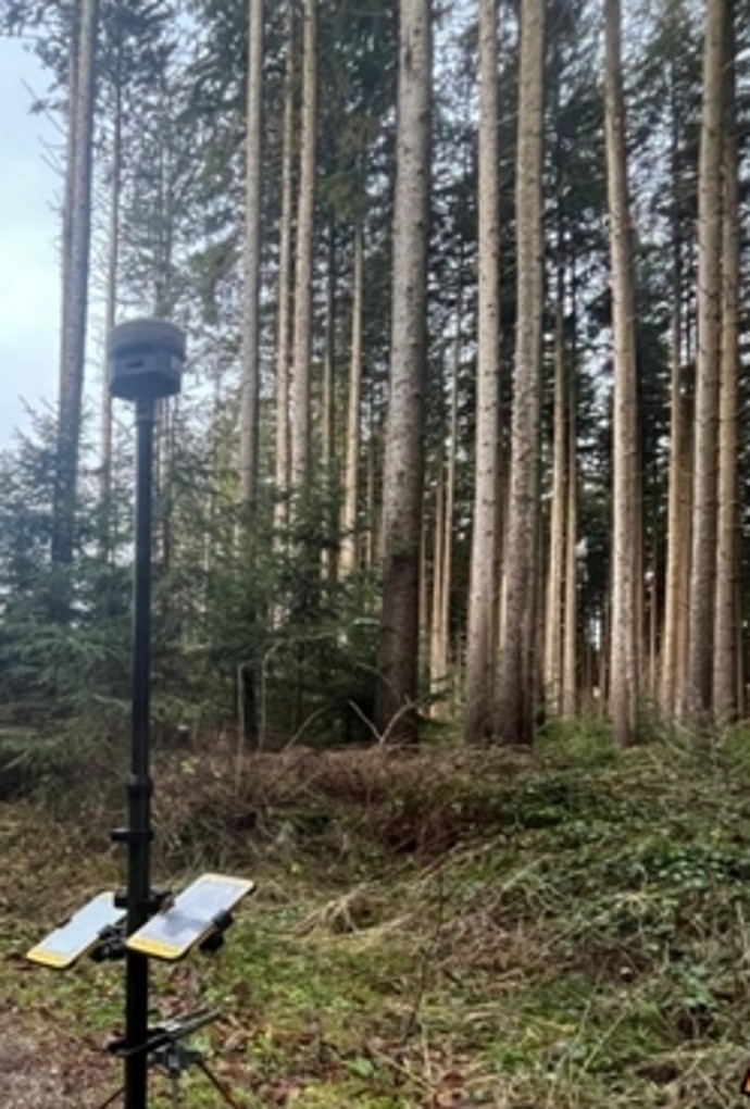 Instrument im Gelände