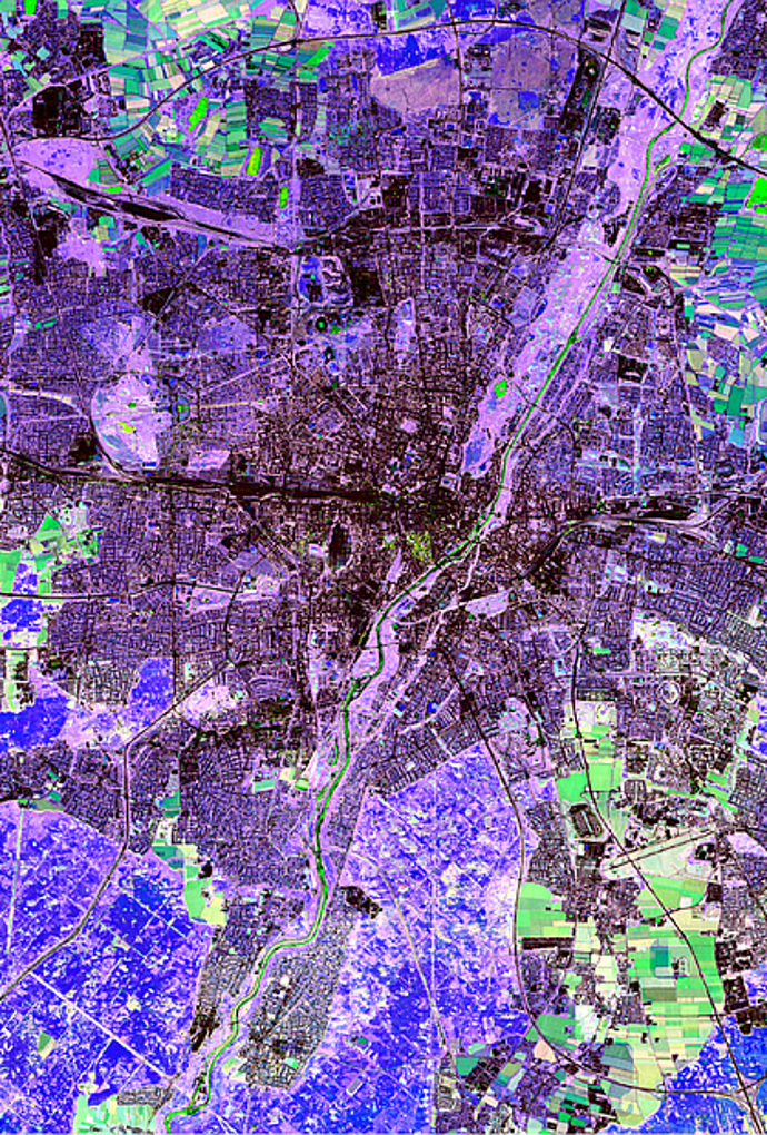 Klassifiziertes Satellitenbild