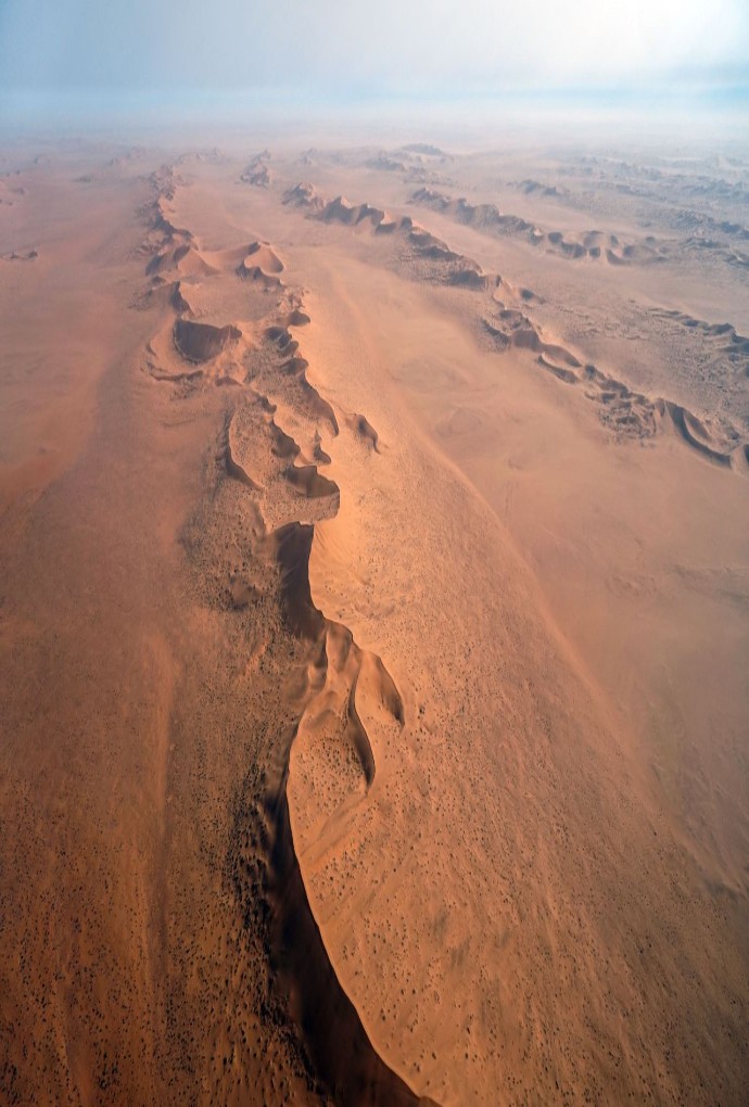 Längsdünen in der Namib