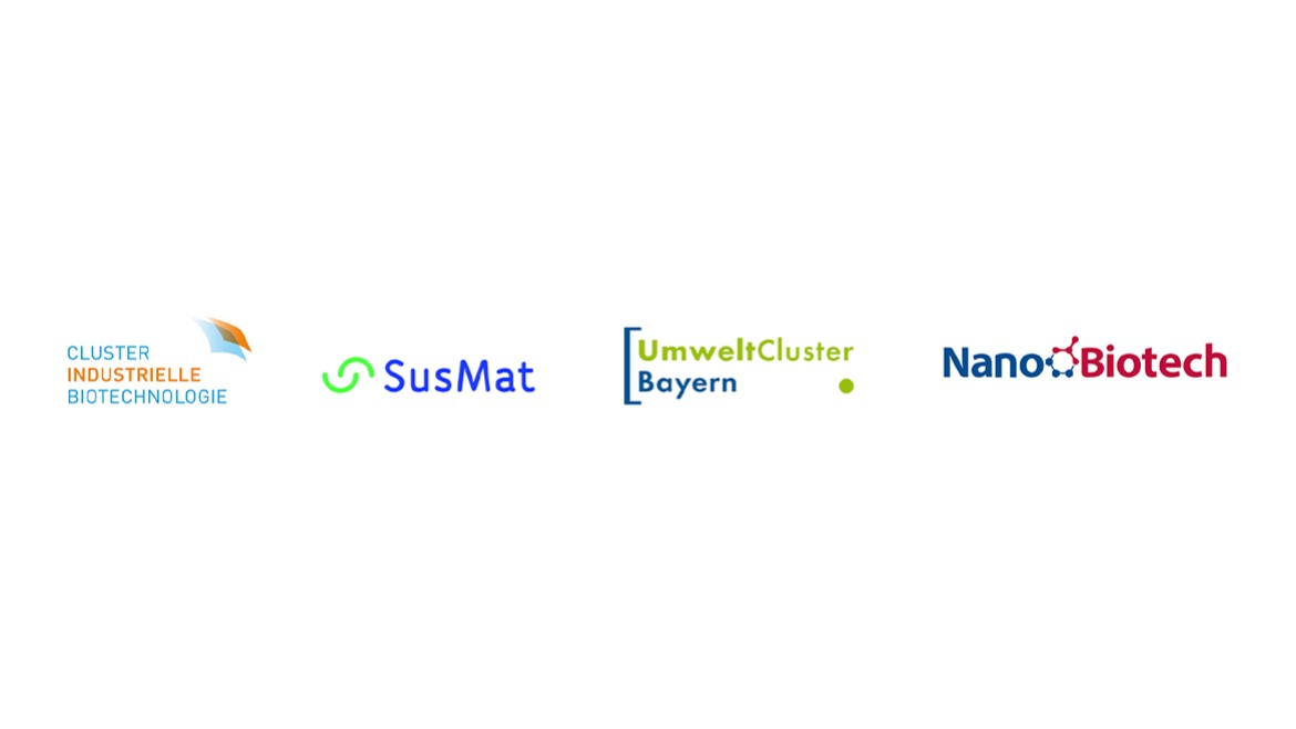 Logos Cluster Ind. Biotechnologie, SusMat, UmweltCluster Bayern