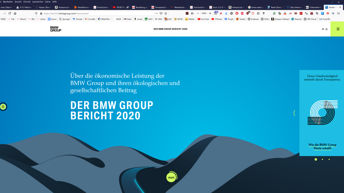 Der BMW Group Bericht 2020 