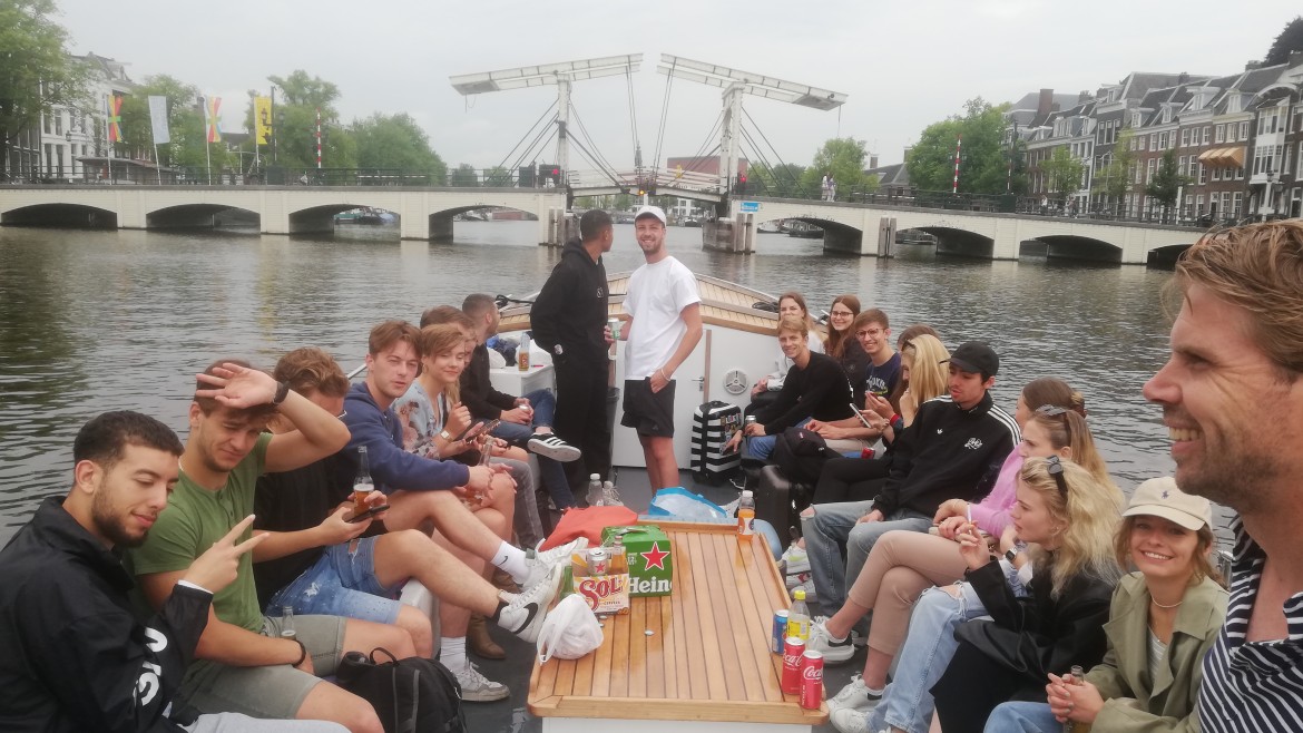 Boat trip through Amsterdam