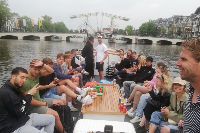 Boat trip through Amsterdam