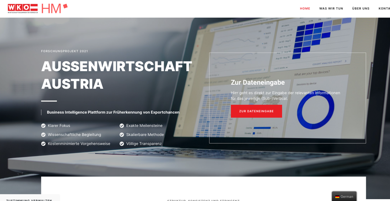 Screenshot IGT Landingpage