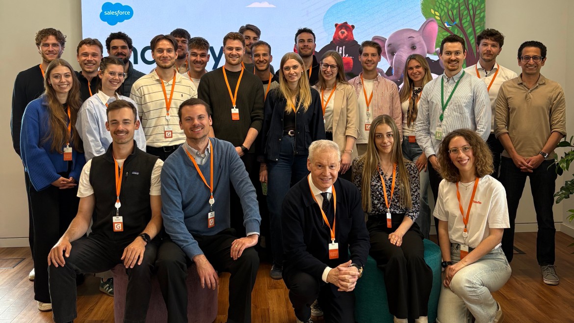 Studierende der Masterstudienrichtung Applied Business Innovation bei Salesforce