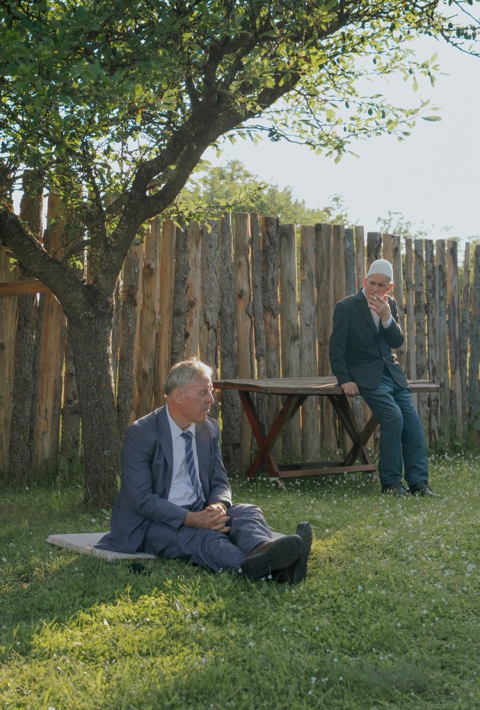 Foto zeigt zwei ältere Herren