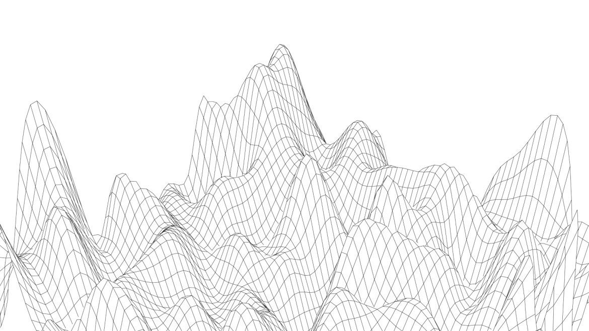 Parametric Wireframe Plant Structure Abstract 3D Design. 